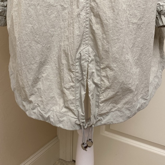 Soia & Kyo rain jacket Womens M windbreaker Anorak Lagenlook lightweight Neutral - Picture 9 of 15